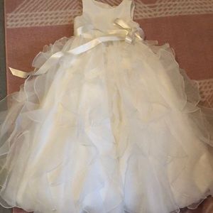 David’s Bridals little girl dress